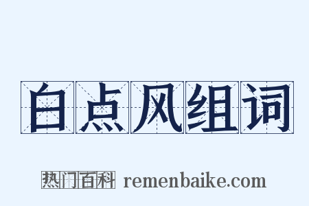 白点风组词是什么意思的图片